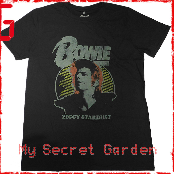 David Bowie - Vintage Ziggy Stardust Official Fitted Jersey T Shirt